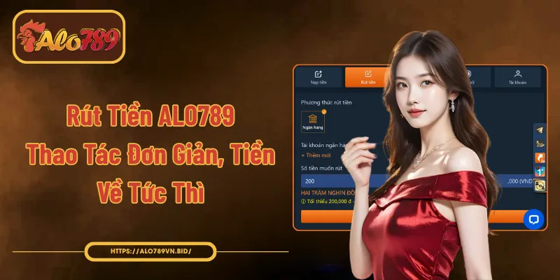 Rút Tiền ALO789 Với 3 Bước Rút Tiền Nhanh, Tiền Về Tức Thì 1 Rút Tiền ALO789 - Thao Tác Đơn Giản, Tiền Về Tức Thì